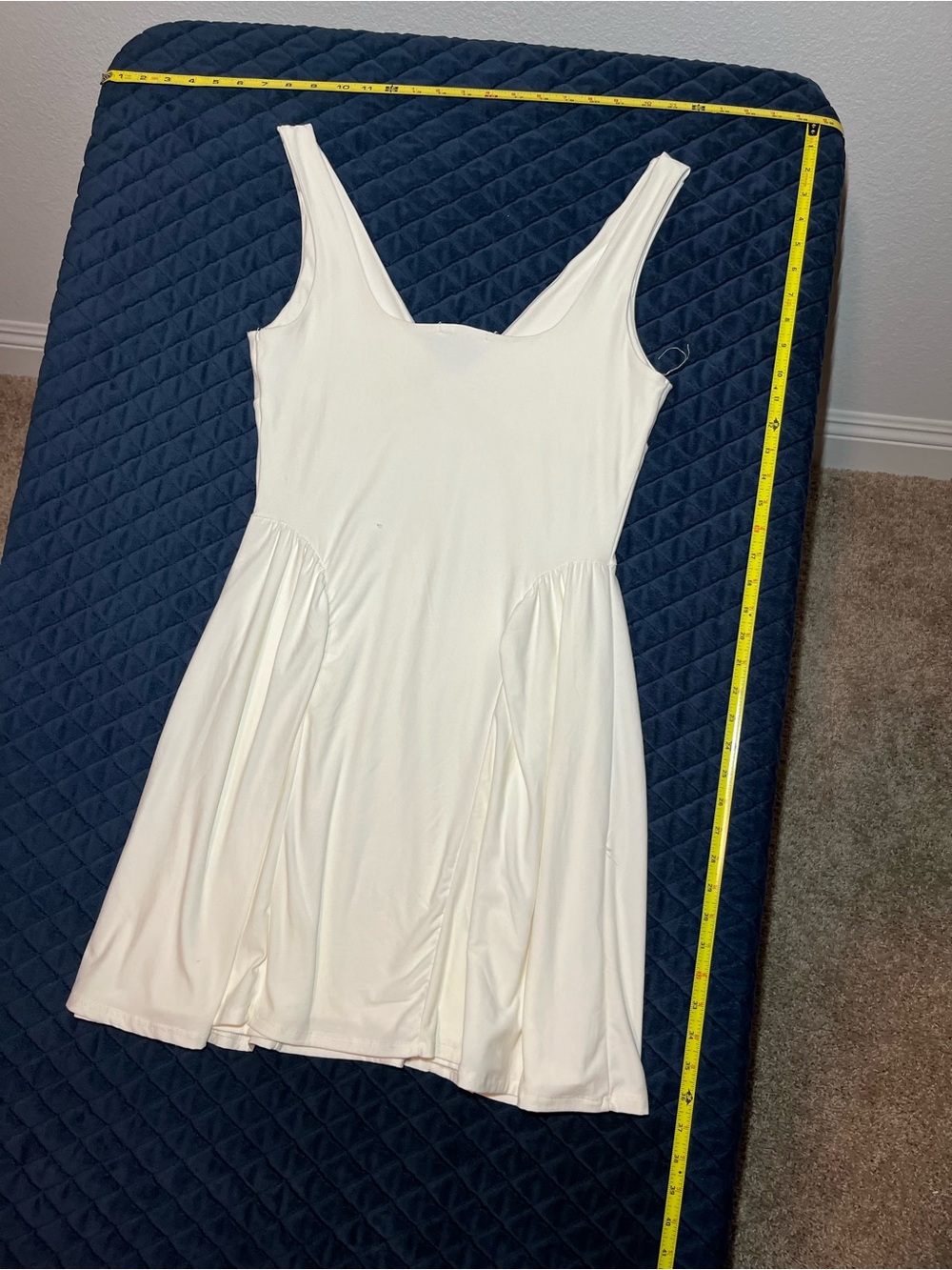 Derek Heart Strapless White Fit-and-Flare Dress - Picture 5 of 7